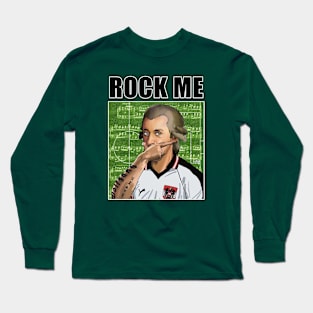 Football Art - Wolfgang Amadeus Mozart - ROCK ME Long Sleeve T-Shirt